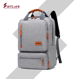 Men's Laptop Backpack Large Capacity Student School Bag Leisure Travel Backpack Portable Lightweight Practical Wearable (TQ07)